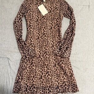 Leopard Print Mini Dress